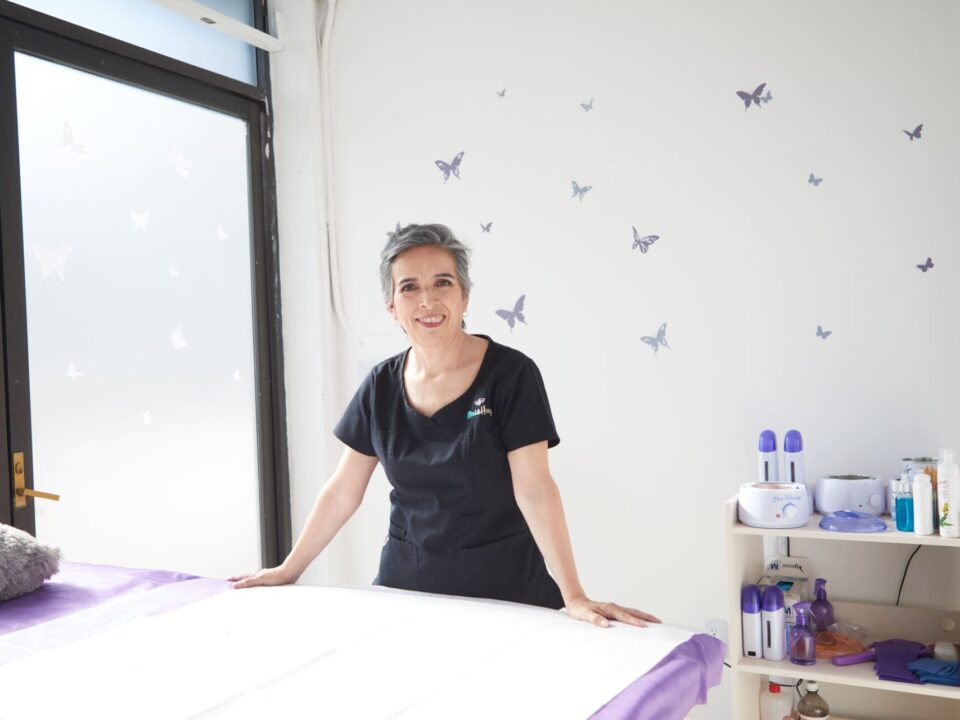 Espacio de atención en Mint & Honey, depilación con cera profesional en CDMX